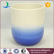 Vaso de flor de cerâmica azul atacado YSv0055-01
